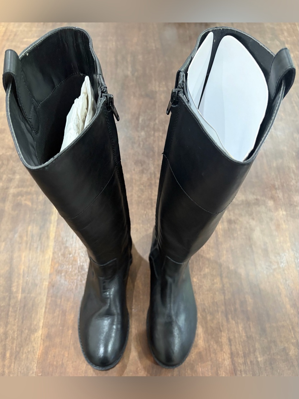 Ralph Lauren Black Leather Over-the-Knee Riding Boots size 6B STARA 802103229